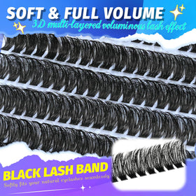 Mamzy Luxe Lash Clusters side view