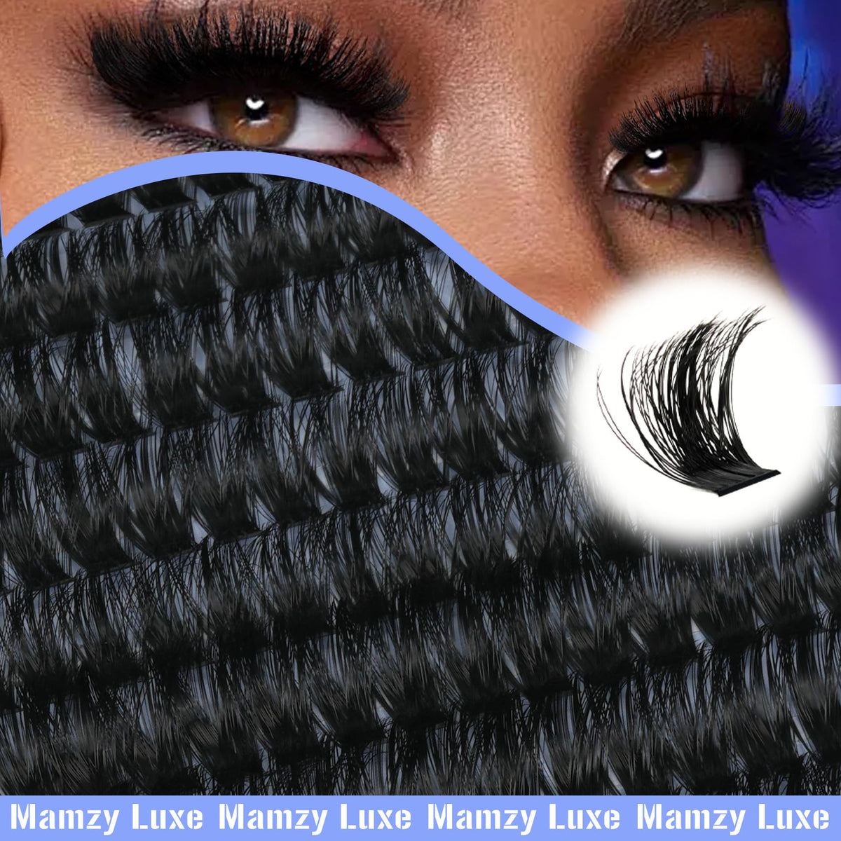 Mamzy Luxe Lash Clusters texture detail