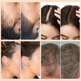 Man using WOZUTUNT Hair Thickening Fibers