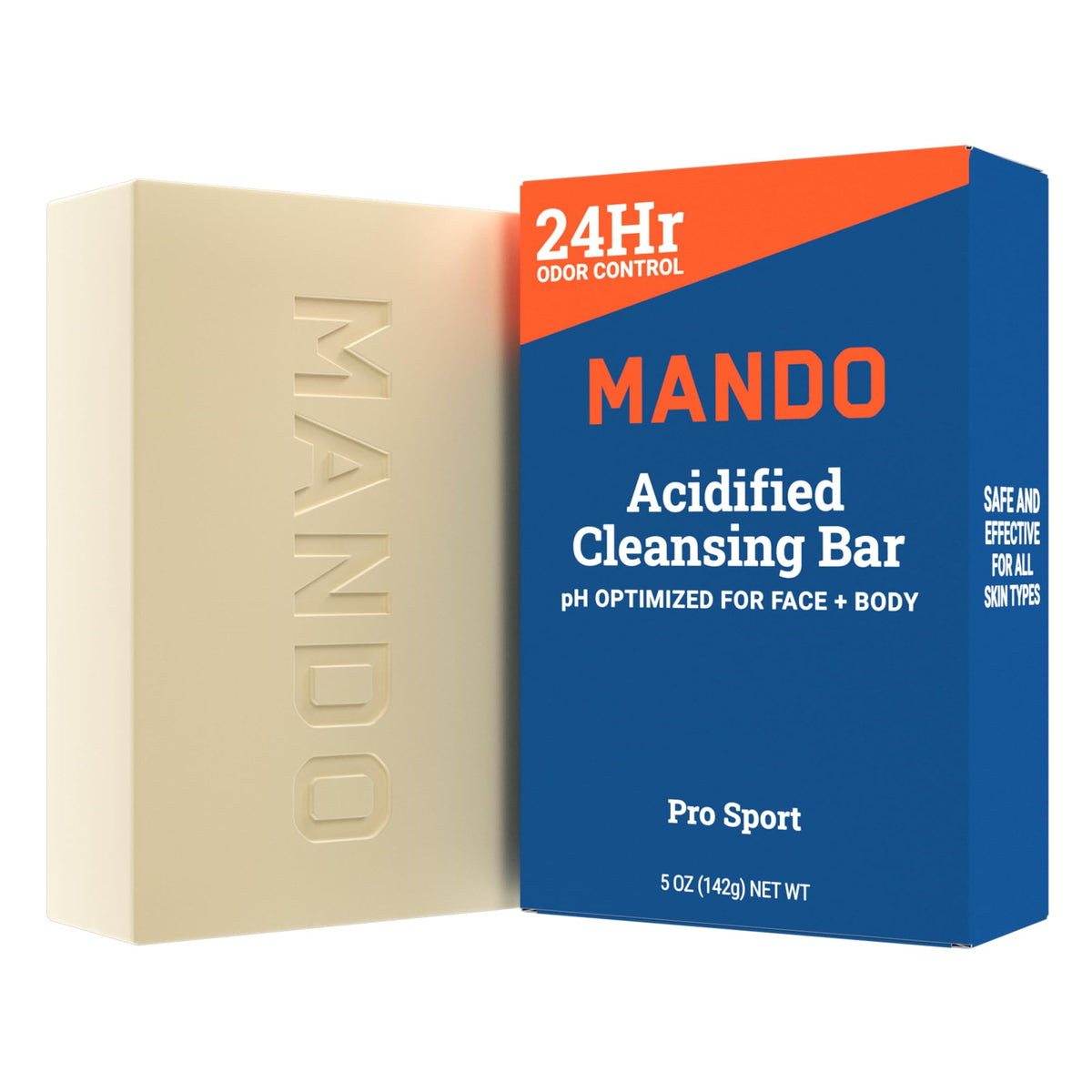 Mando Acidified Cleansing Bar Pro Sport front view