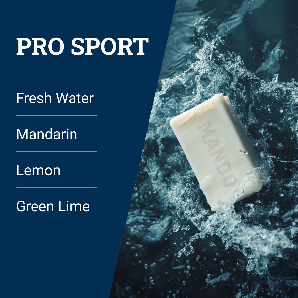 Mando Acidified Cleansing Bar Pro Sport texture