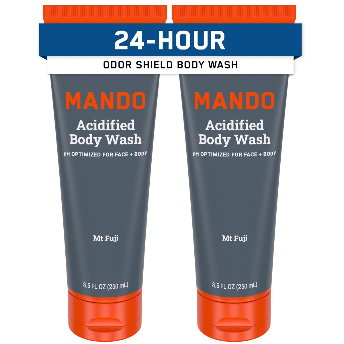 Mando Body Wash 2pk front view with Mt Fuji scent