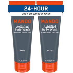 Mando Body Wash 2pk front view with Mt Fuji scent