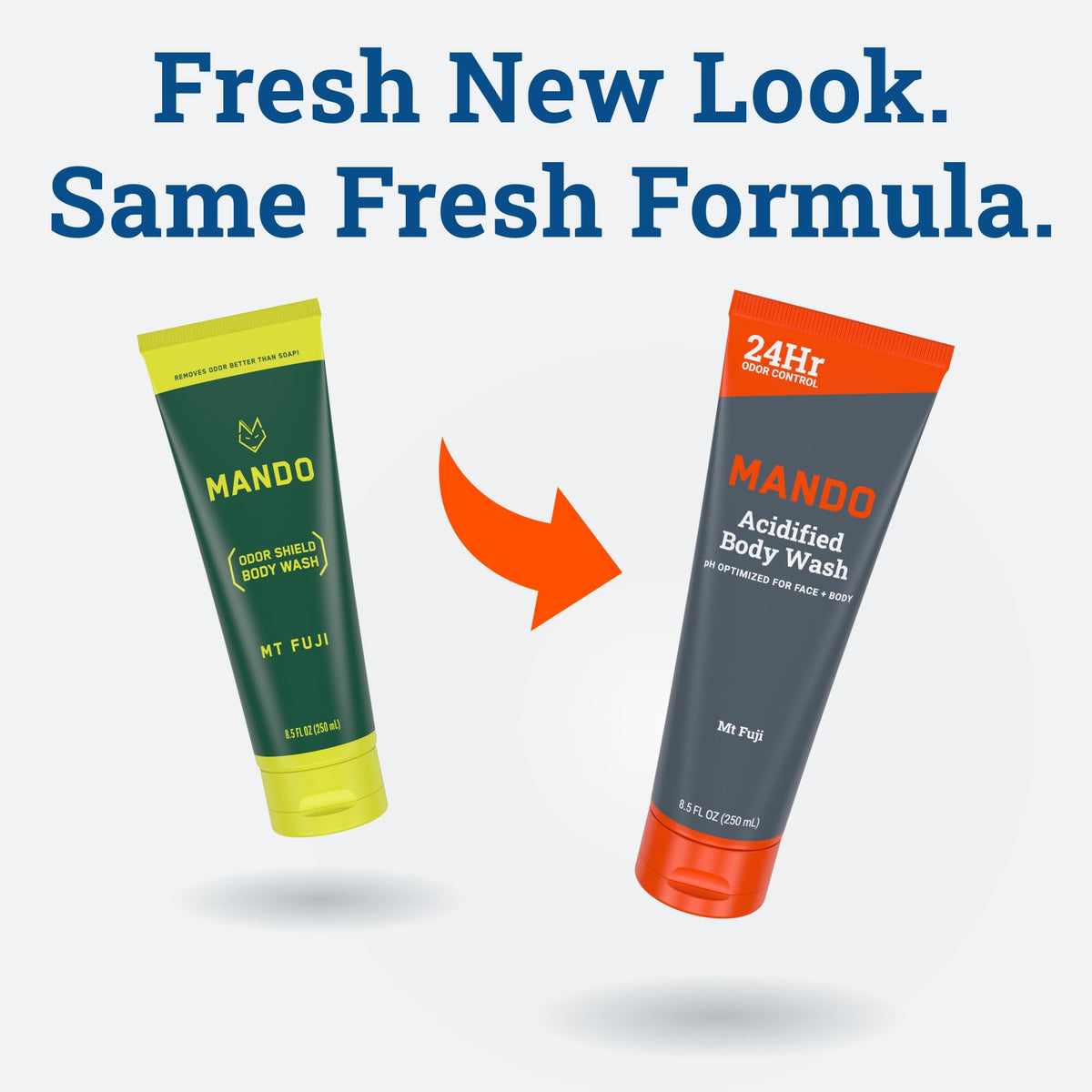 Mando Body Wash 2pk with product details visible