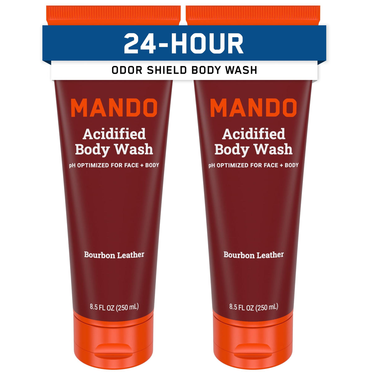 Mando Body Wash 8.5 oz Bourbon scent front view