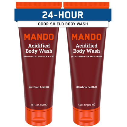 Mando Body Wash 8.5 oz Bourbon scent front view