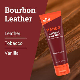 Mando Body Wash 8.5 oz Bourbon scent with pump