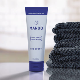 Mando Body Wash 8.5 oz packaging details