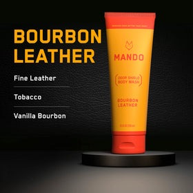 Mando Body Wash Bourbon 8.5 oz side view