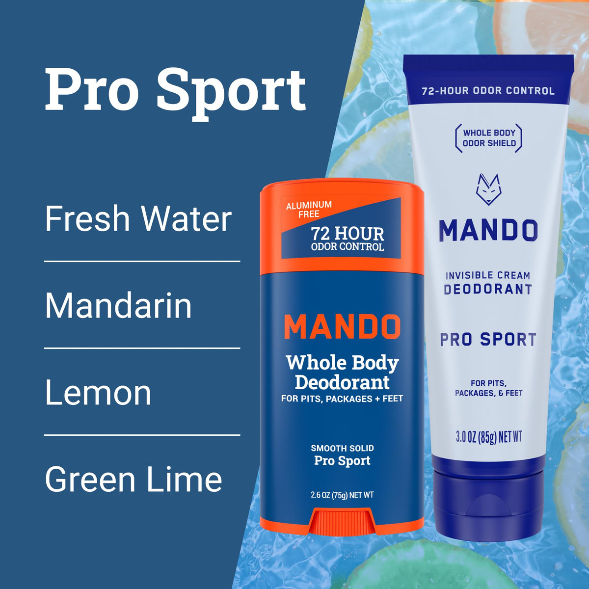 Mando deodorant cream texture on hand