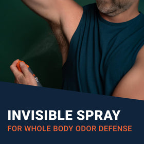 Mando deodorant spray in lifestyle setting