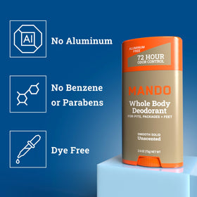 Mando Whole Body Deodorant application demonstration
