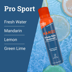 Mando Whole Body Deodorant can with ingredients list