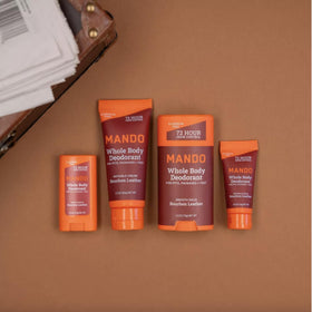 Mando Whole Body Deodorant cream tube with ingredients list