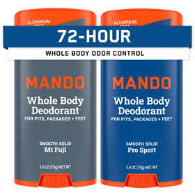 Mando Whole Body Deodorant for Men 2.6 oz solid stick front view