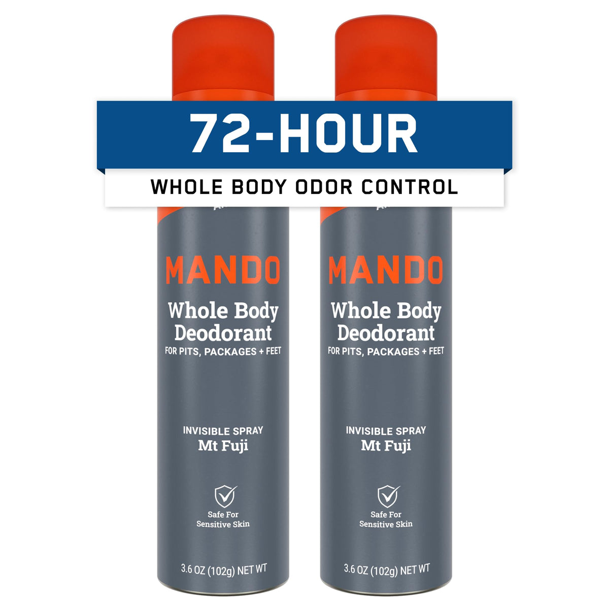 Mando Whole Body Deodorant for Men 3.6 oz can front view