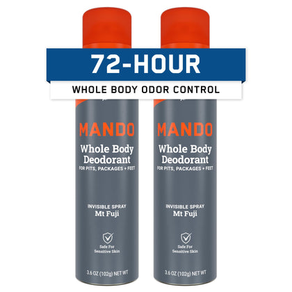 Mando Whole Body Deodorant for Men 3.6 oz can front view