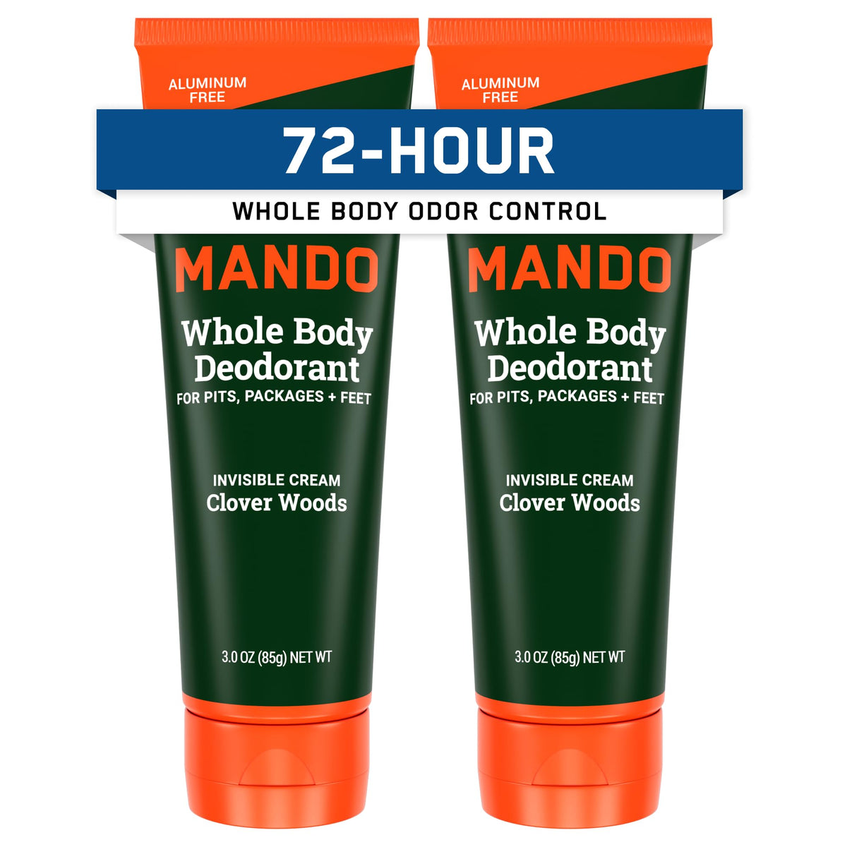 Mando Whole Body Deodorant for Men 3 oz tube front view