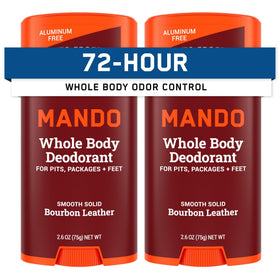 Mando Whole Body Deodorant for Men - Bourbon Scent stick front view
