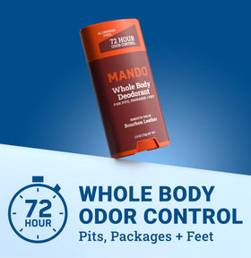 Mando Whole Body Deodorant for Men - Bourbon Scent stick side view