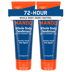 Mando Whole Body Deodorant for Men cream packaging front view