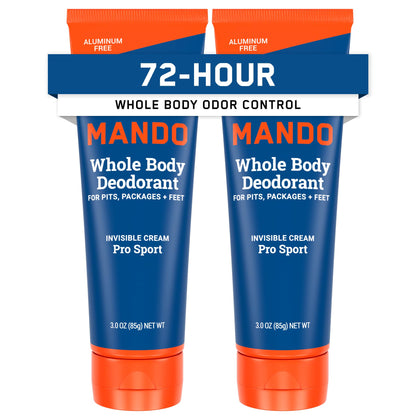 Mando Whole Body Deodorant for Men cream packaging front view