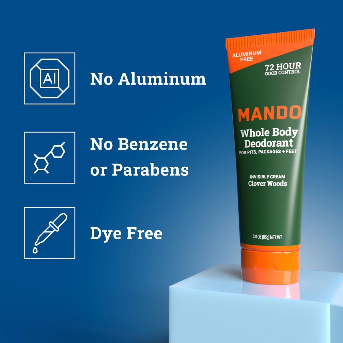 Mando Whole Body Deodorant for Men cream texture