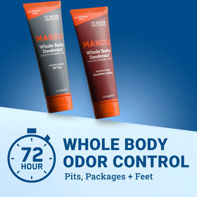 Mando Whole Body Deodorant for Men cream tube back view