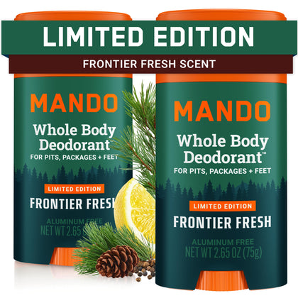 Mando Whole Body Deodorant for Men - Frontier Fresh front view