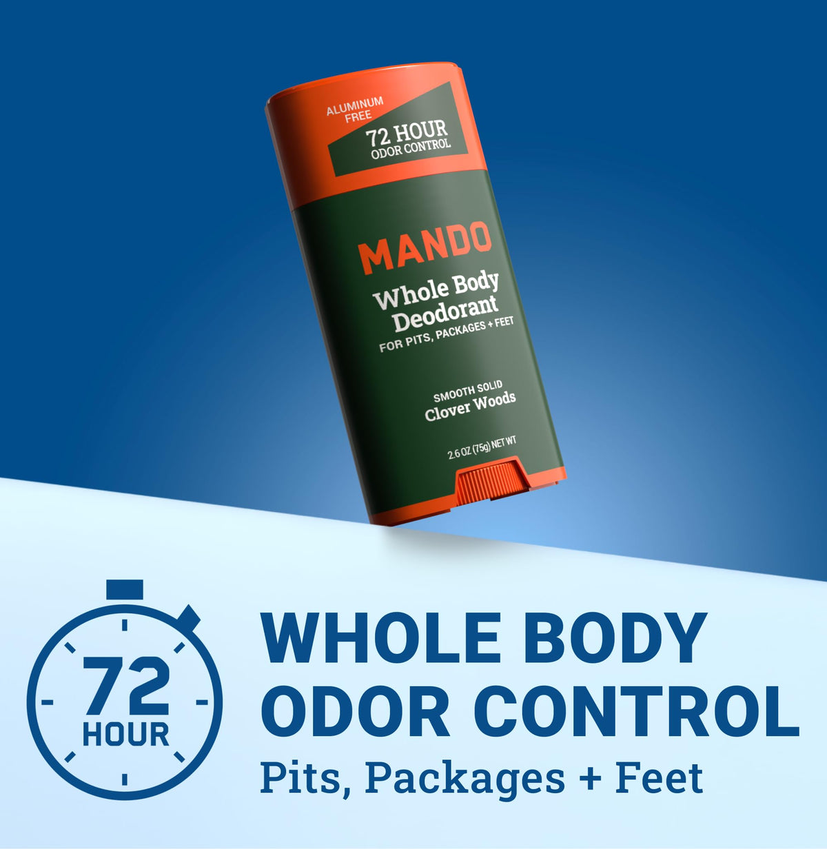 Mando Whole Body Deodorant for Men packaging side view