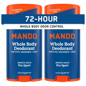 Mando Whole Body Deodorant for Men Pro Sport solid stick front view