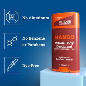 Mando Whole Body Deodorant for Men product side view