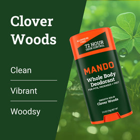 Mando Whole Body Deodorant for Men solid stick back view