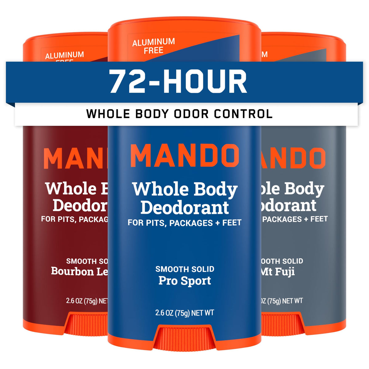 Mando Whole Body Deodorant for Men solid stick front view