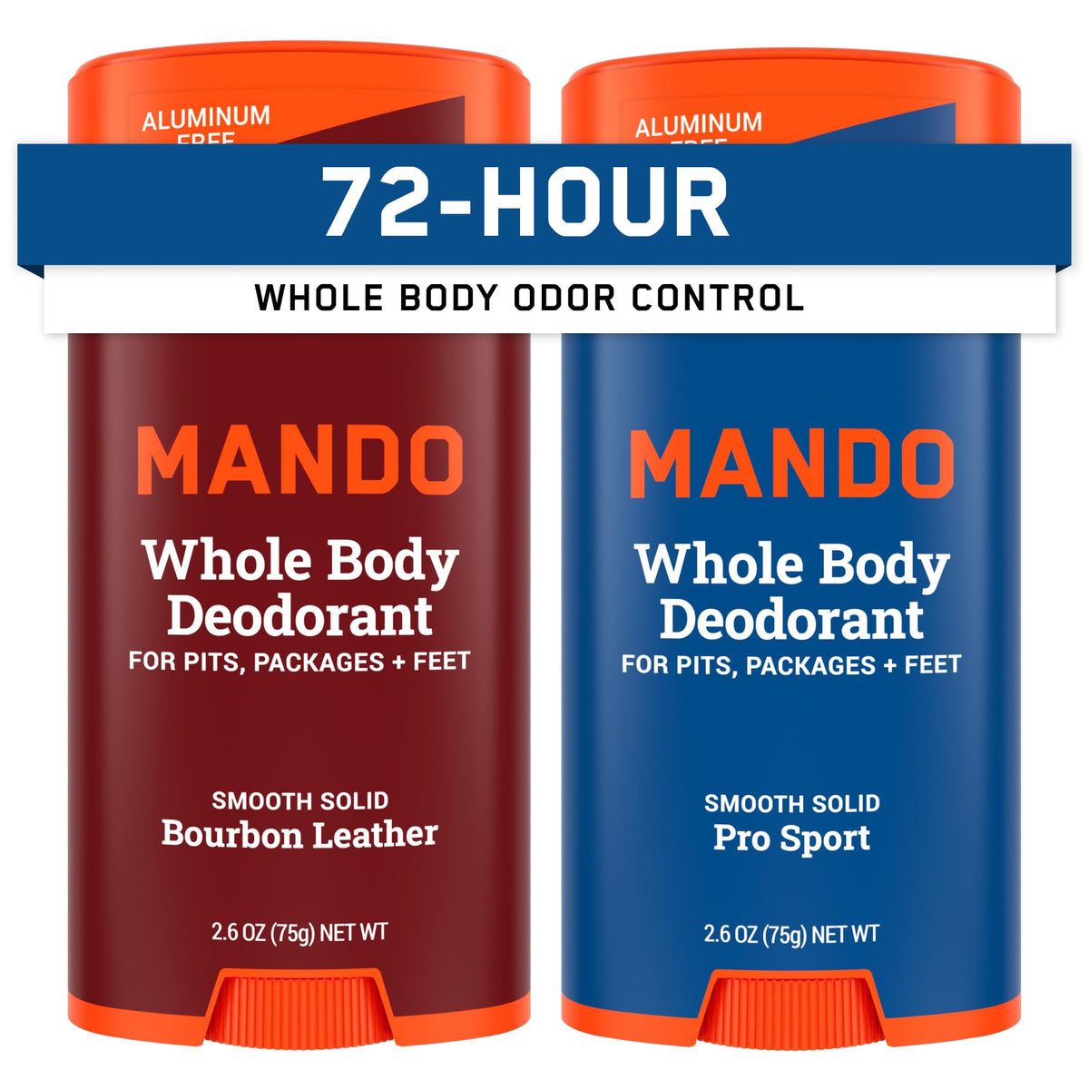Mando Whole Body Deodorant for Men solid stick front view