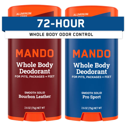 Mando Whole Body Deodorant for Men solid stick front view