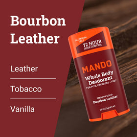 Mando Whole Body Deodorant for Men solid stick usage demonstration