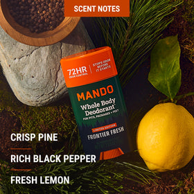 Mando Whole Body Deodorant - fresh scent inspired by nature