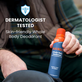 Mando Whole Body Deodorant lifestyle shot outdoors