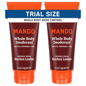 Mando Whole Body Deodorant Mini Travel Size Cream Tube front view
