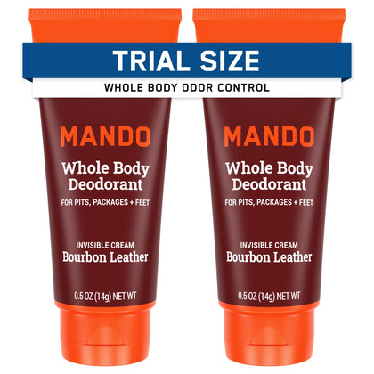 Mando Whole Body Deodorant Mini Travel Size Cream Tube front view