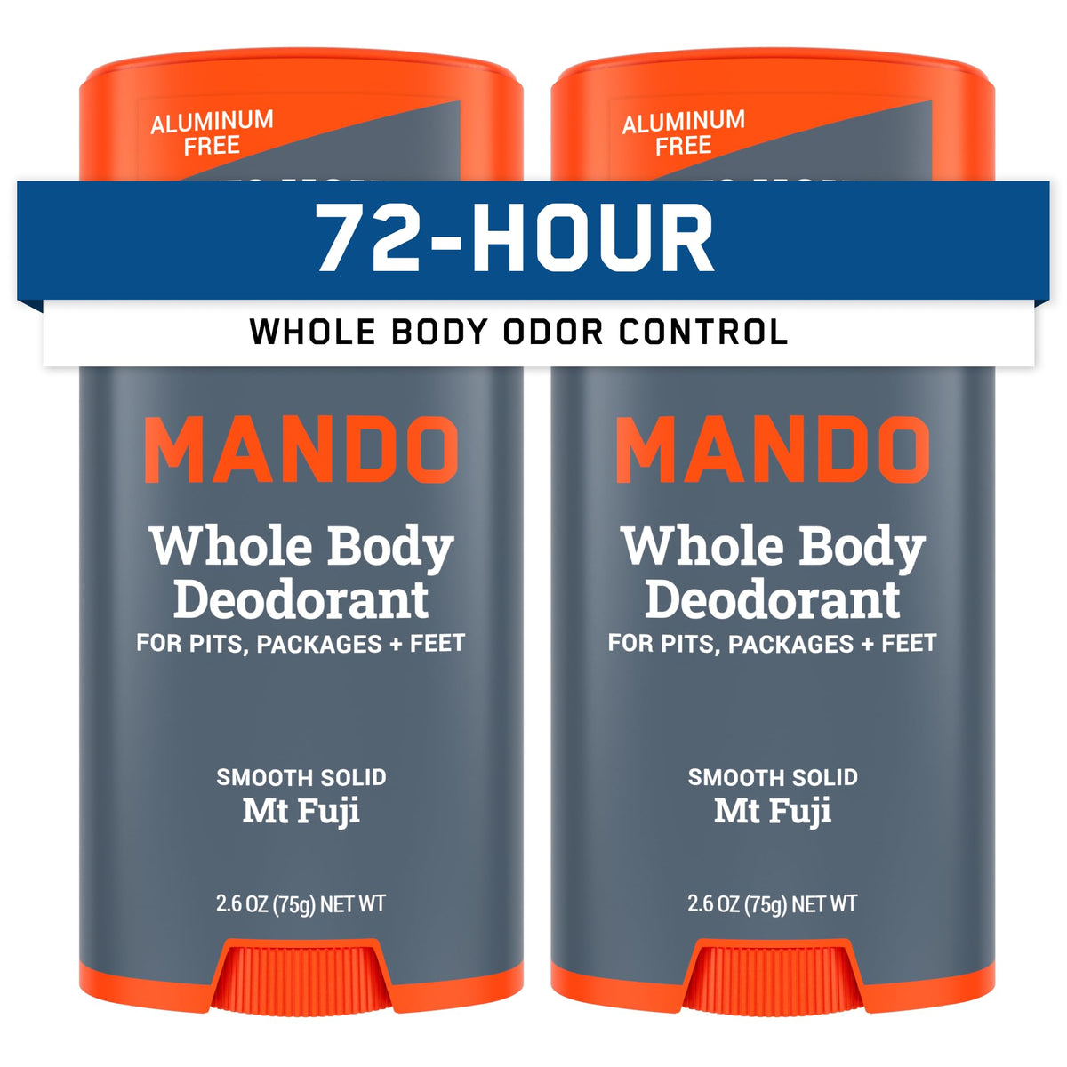 Mando Whole Body Deodorant solid stick front view