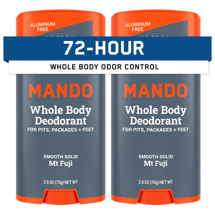 Mando Whole Body Deodorant solid stick front view