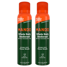 Mando Whole Body Deodorant Spray for Men 3.6 oz can front view