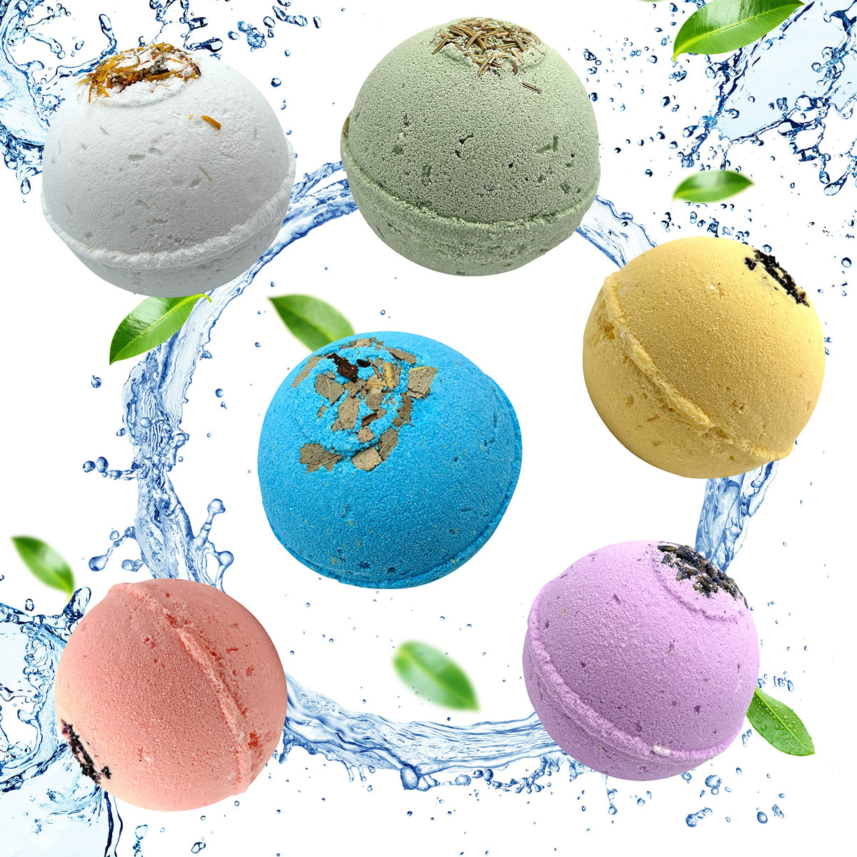 Mango-Papaya Island bath bomb, part of Relaxcation set