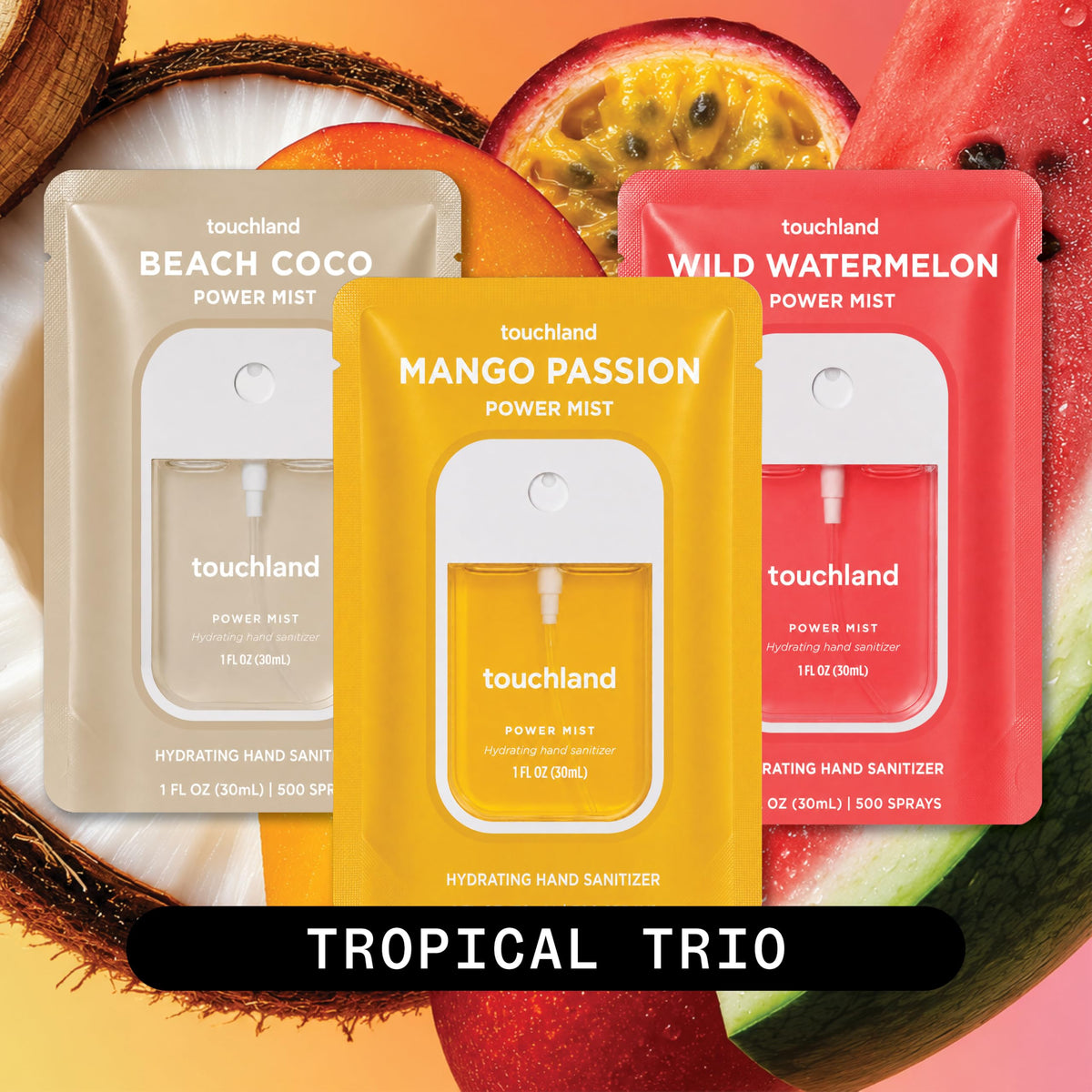 Mango Passion scent hand sanitizer spray from Touchland