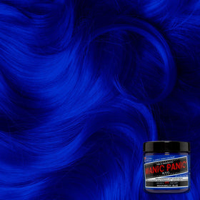 MANIC PANIC Classic Rockabilly Blue hair dye application on hair