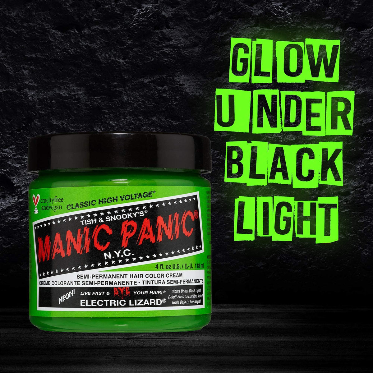 MANIC PANIC Electric Lizard Hair Dye mix with other colours