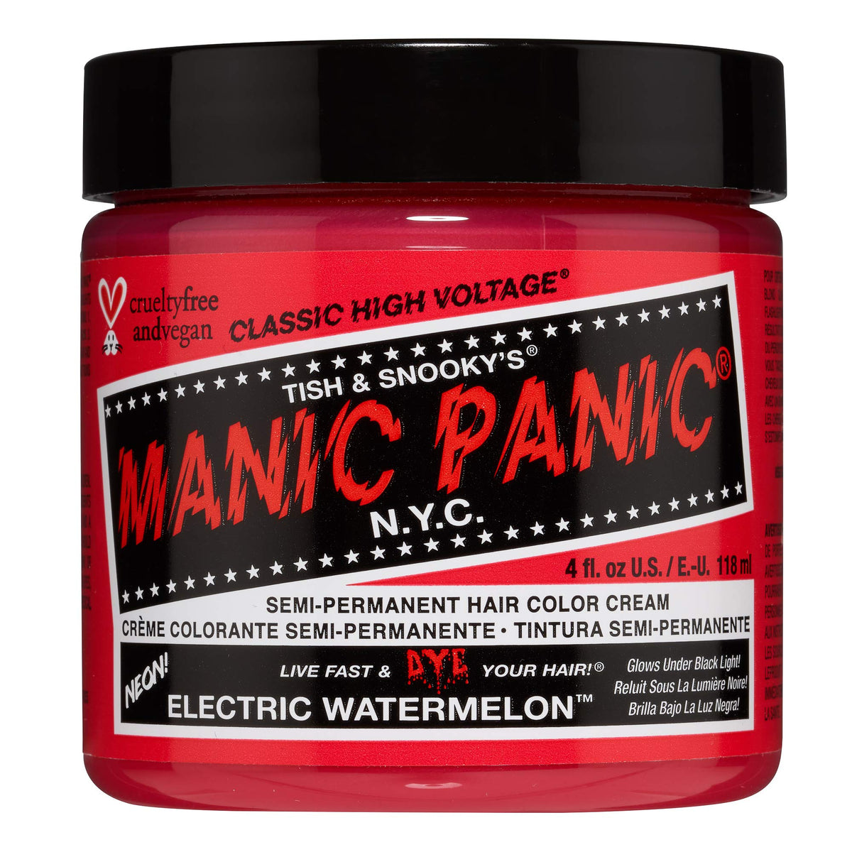 MANIC PANIC Electric Watermelon Hair Dye 4 oz front view