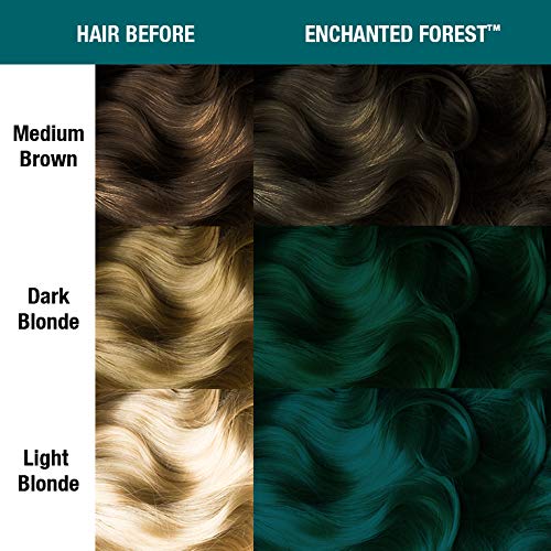 MANIC PANIC Enchanted Forest hair color mixed with other shades